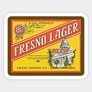 Fresno Lager Sticker